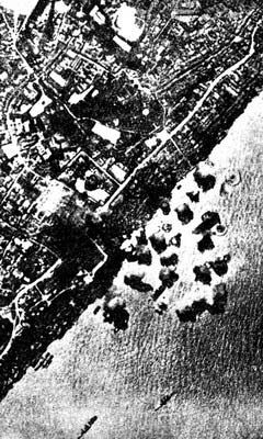 日军轰炸洞庭湖中国海军舰队