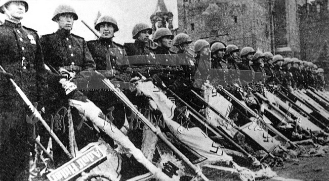 苏联莫斯科庆祝反法西斯战争胜利。