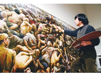 油画《南京大屠杀》背后的故事