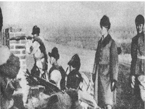 1932年年末独立步兵第9旅旅长兼警备司令何柱国在榆林（山海关）督战