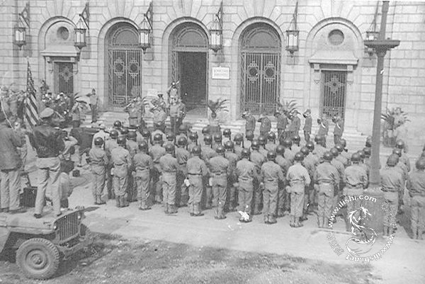 1945年天津日军受降仪式