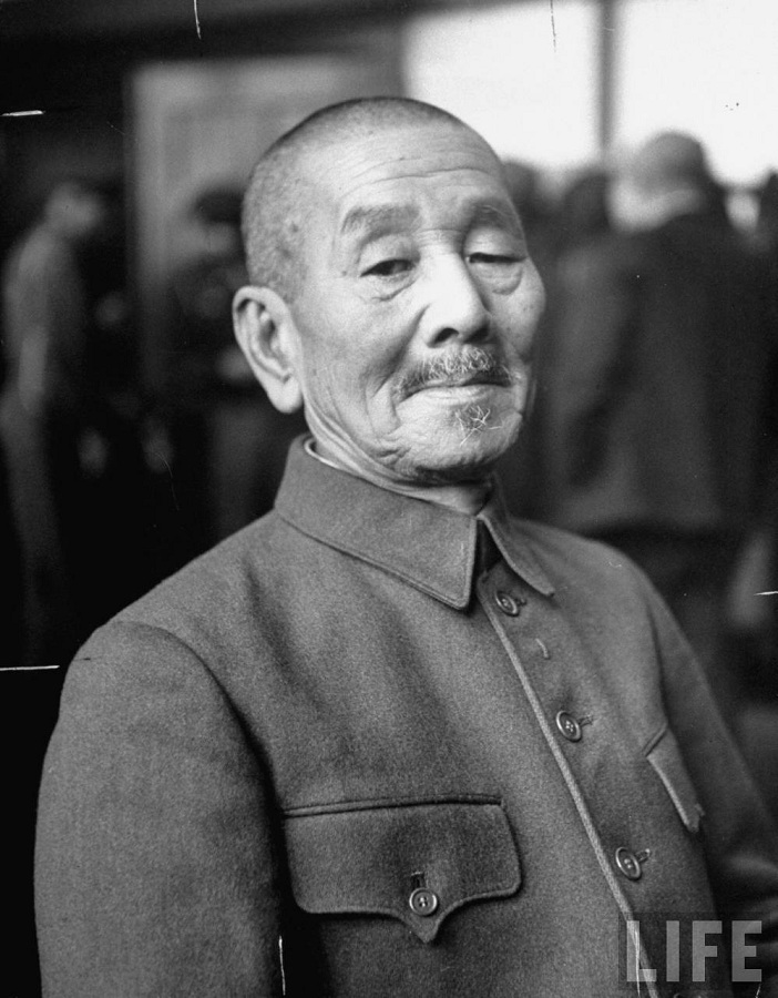 监狱里日本甲级战犯松井石根，曾任华中派遣军总司令，为南京大屠杀主要负责人之一。