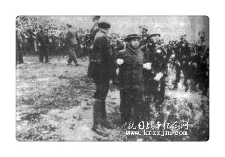 1947年4月26日，南京大屠杀案的主犯谷寿夫被押赴雨花台刑场。1