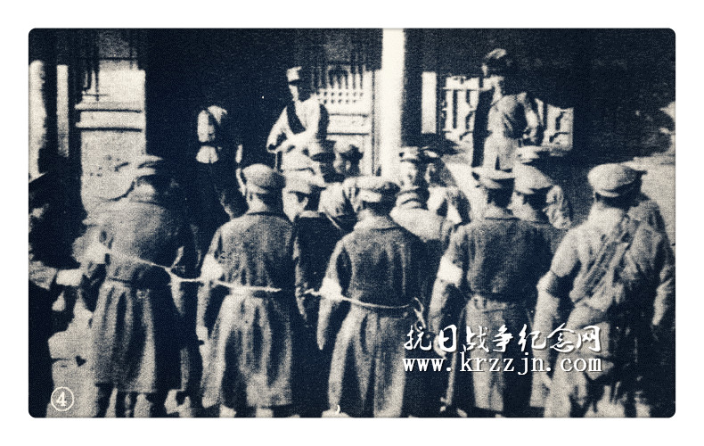 抗日义勇军押解日军战俘。