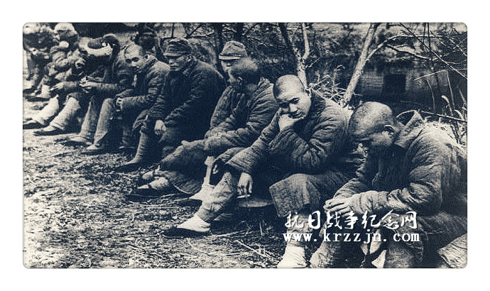 1942年1月，长沙，被中国军队俘获的日军战俘。