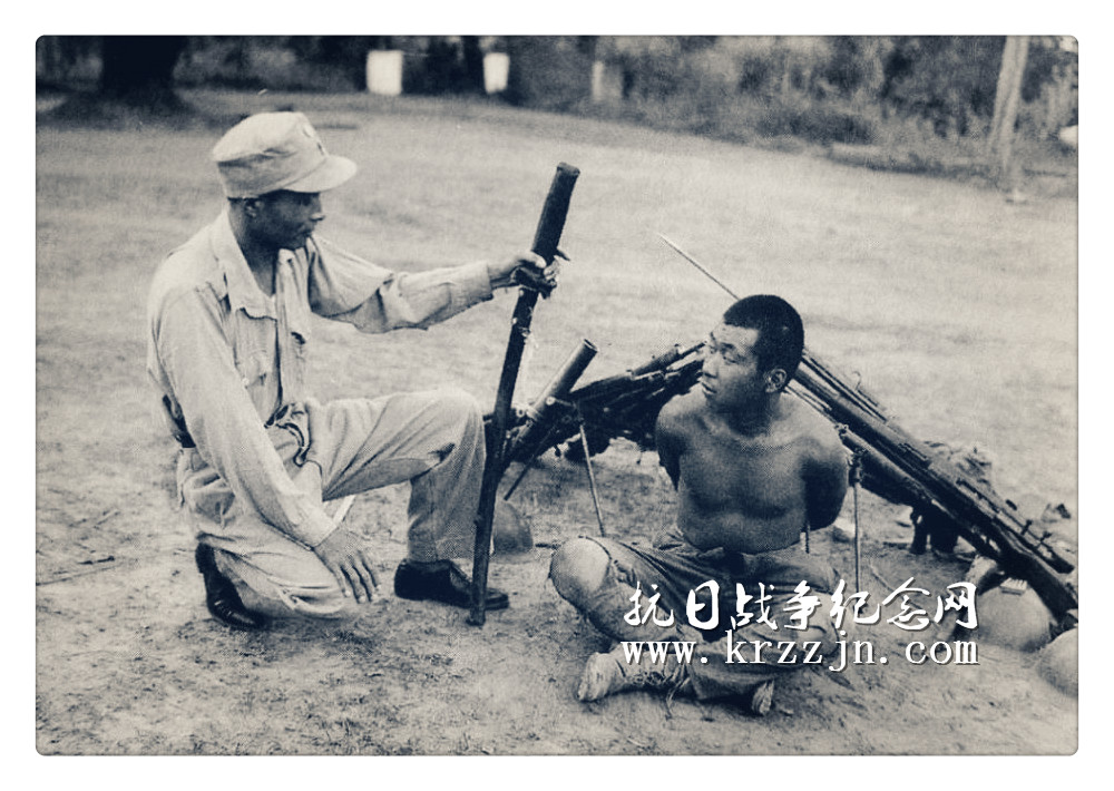 中国战场上被俘的日军们。1