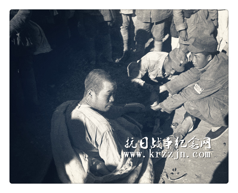 日军战俘伤员。