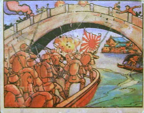 桥上的中国手榴弹兵