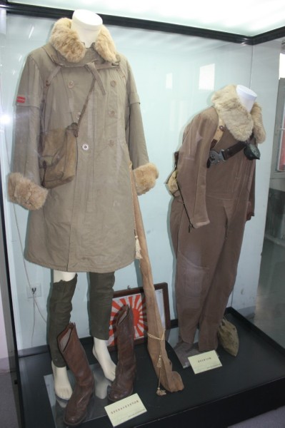 侵华日本关东军冬季作战服，侵华日军飞行服。