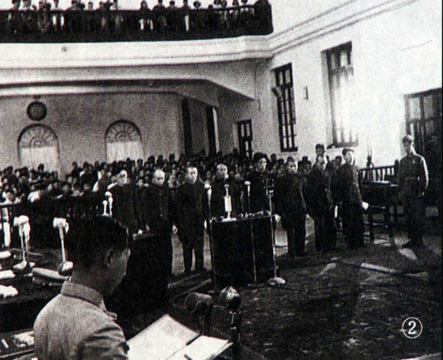 1956年6月，中华人民共和国太原特别军事法庭开庭审判日本战犯。