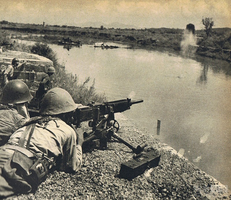 日军侵华第一次长沙会战中使用的九二式重机枪。