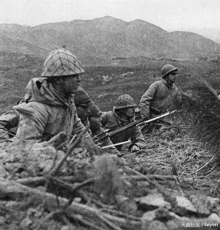 1940年1月28日，广西南宁北部山区，突击的日军宫守部队。