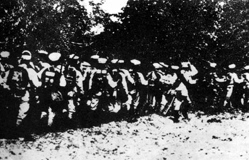 日本侵略军在台湾登陆