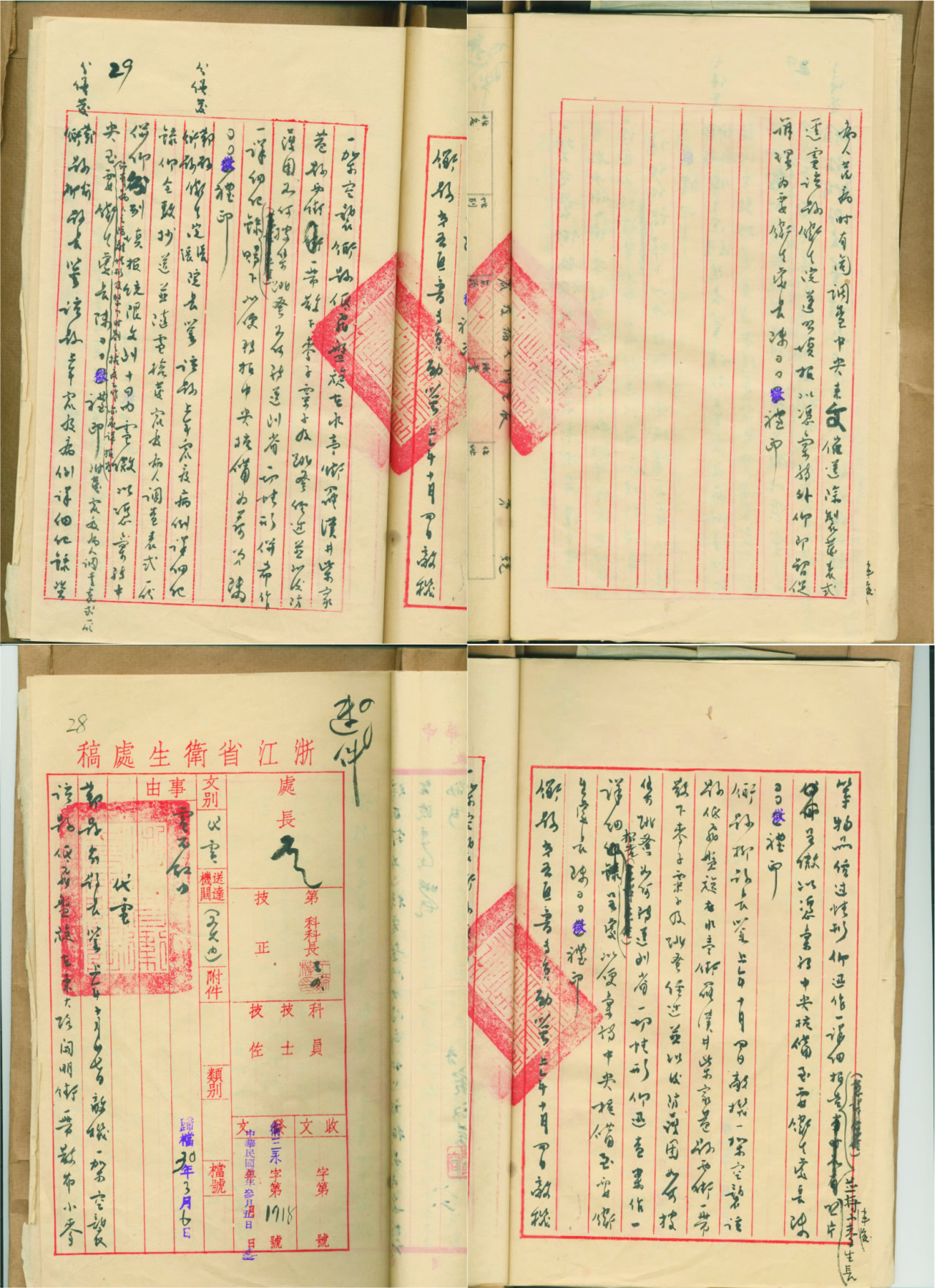 1941年3月5日《浙江省政府卫生处致鄞县、衢县、第五区专员等电》