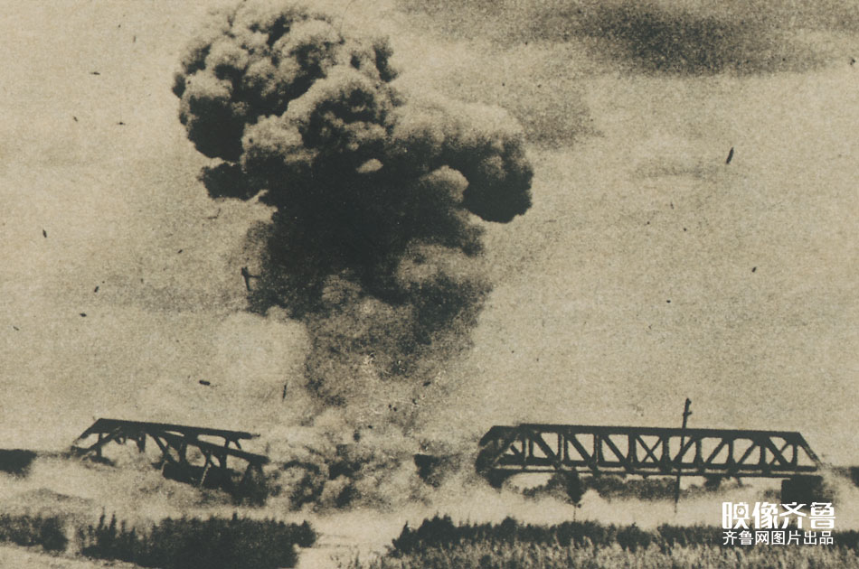 1938年5月14日下午3时24分，第十三师团挺进队在回龙集附近爆破了陇海铁路铁桥。