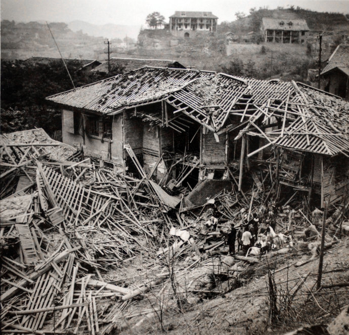 1940年重庆旅馆被日军炸毁