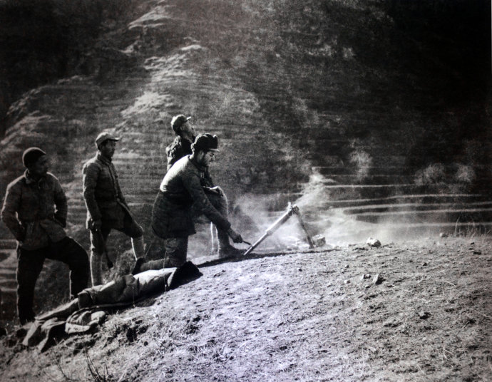 1943年第三分区试验缴获的日本掷弹筒