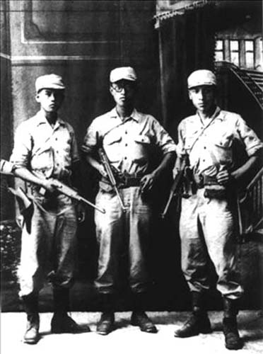 1945年8月，山东省，韩国光复军士兵
