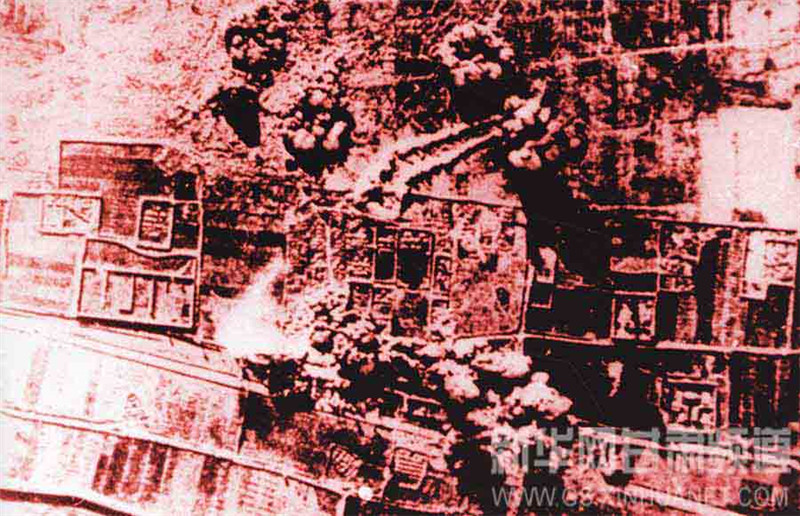 1941年5月21日，侵华日军飞机在兰州市东部投弹轰炸之惨景。