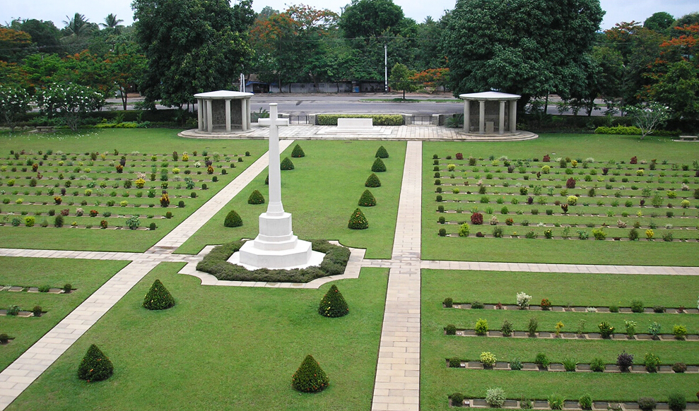 缅甸仰光Taukkyan战争墓园9