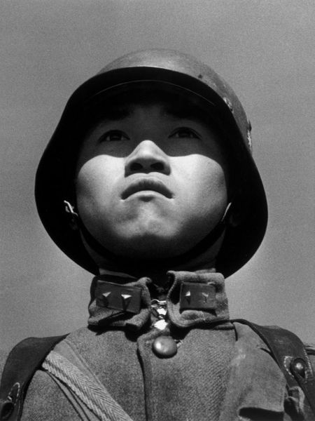 1938年驻守汉口的中国士兵。