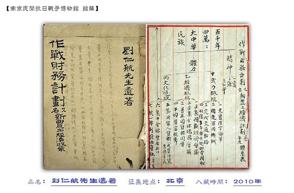南京民间抗日战争博物馆馆藏文物鉴赏
